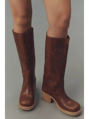 Jeffrey Campbell Reflect Moto Boots Brown 10